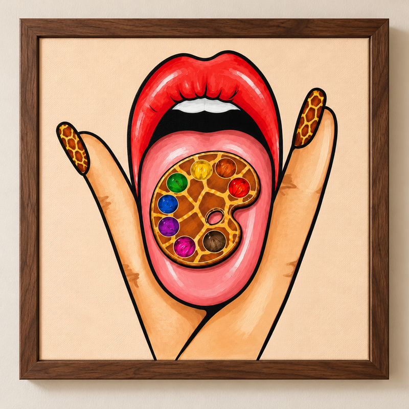 Canvas Print - Giraffe Puzzy